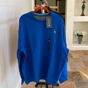 US POLO ASSN. - men’s pullover sweatshirt - aqua color - size XL.